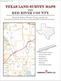 Texas Land Survey Maps for Red River County (Paperback book cover)