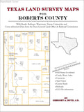 Texas Land Survey Maps for Roberts County (Paperback book cover)