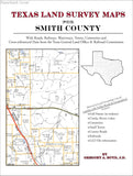 Texas Land Survey Maps for Smith County (Paperback book cover)