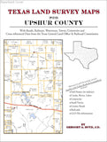 Texas Land Survey Maps for Upshur County (Paperback book cover)