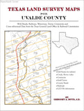 Texas Land Survey Maps for Uvalde County (Paperback book cover)