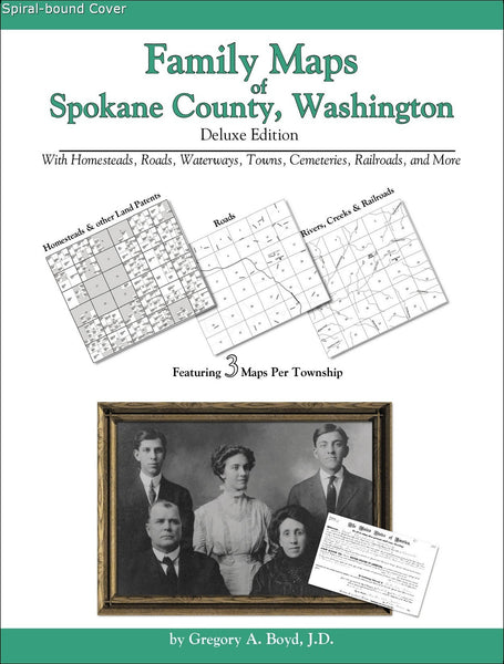 Family Maps of Spokane County, Washington (Spiral book cover)